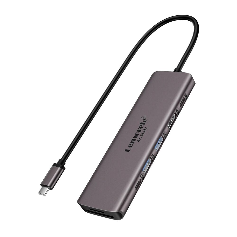 7-in-1 USB-C Hub with HDMI, USB 3.0, and 100W PD for MacBook Pro/Air