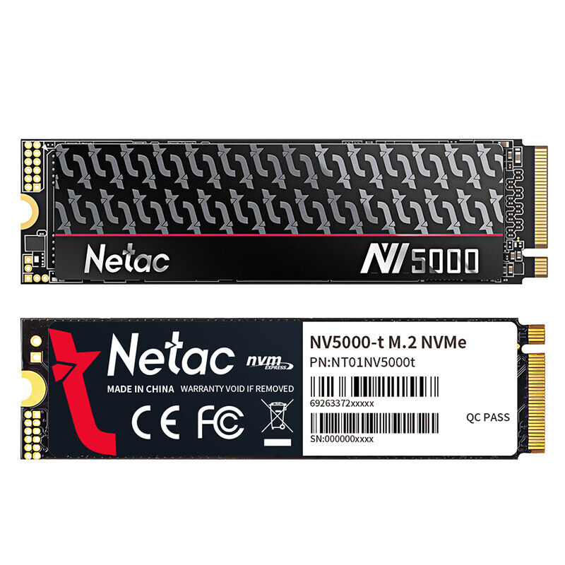 Netac High-Speed M.2 2280 NVMe SSD - 2TB, 1TB, 500GB Options
