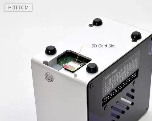 Raspberry Pi 5 Aluminum Mini Tower Case with Cooling Fan