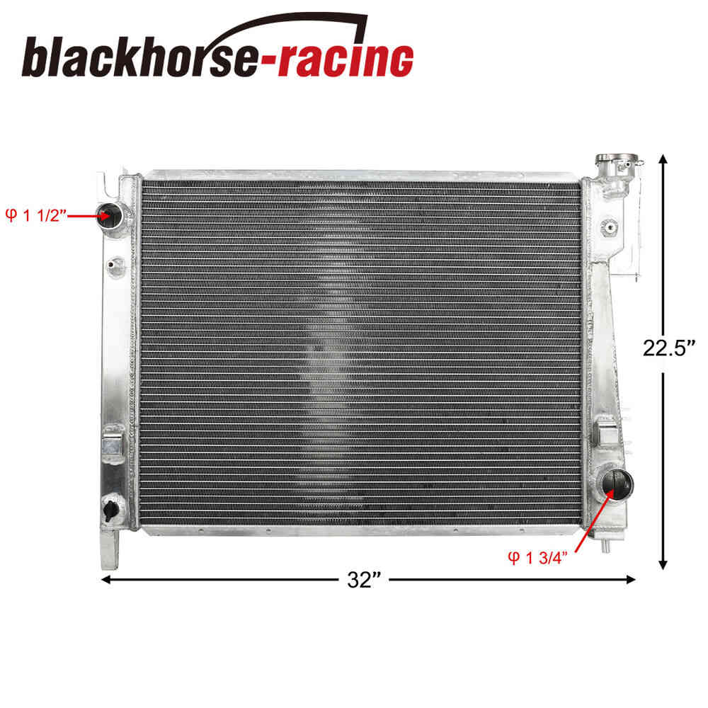 Upgraded 2813 Aluminum 3-Row Radiator for 2004-2009 Dodge Ram V8 5.7L