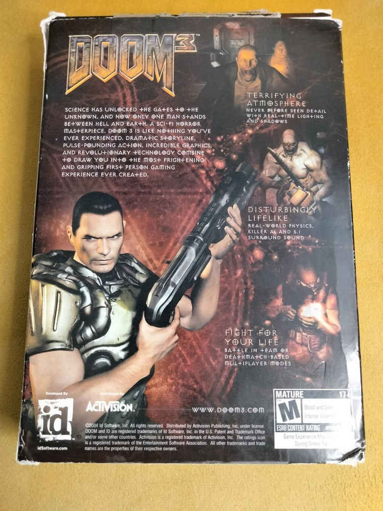 Doom 3 PC Video Game - 3-Disc Set (2004) by ID Software