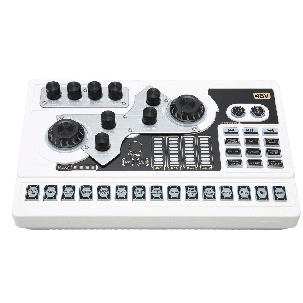 High-Quality Live Sound Card with Noise Reduction for Enhanced Karaoke Experience