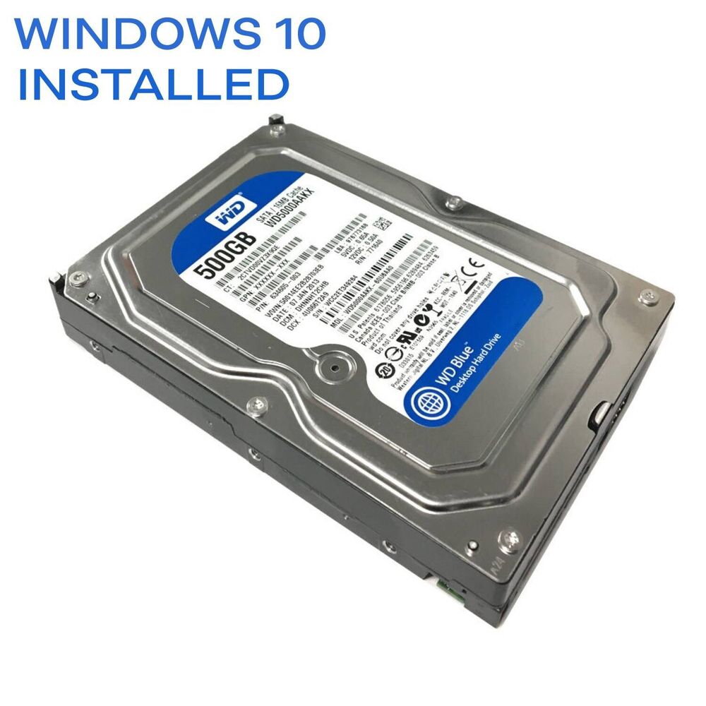 500GB SATA II HDD with Windows 10 Pro Legacy - High-Capacity Storage Solution