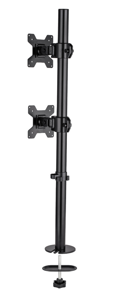 Dual Monitor Desk Mount Stand - Fully Adjustable for 13-27 Inch Screens