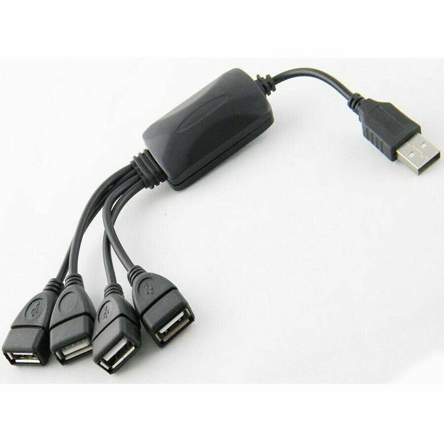 4 Port USB 2.0 High Speed Hub with Octopus Splitter