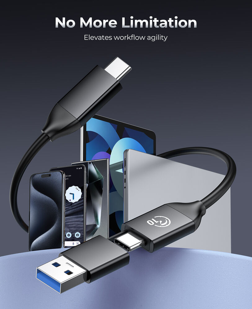 ORICO 128GB Portable SSD, High-Speed USB 3.2 Gen 1 Type-C PSSD
