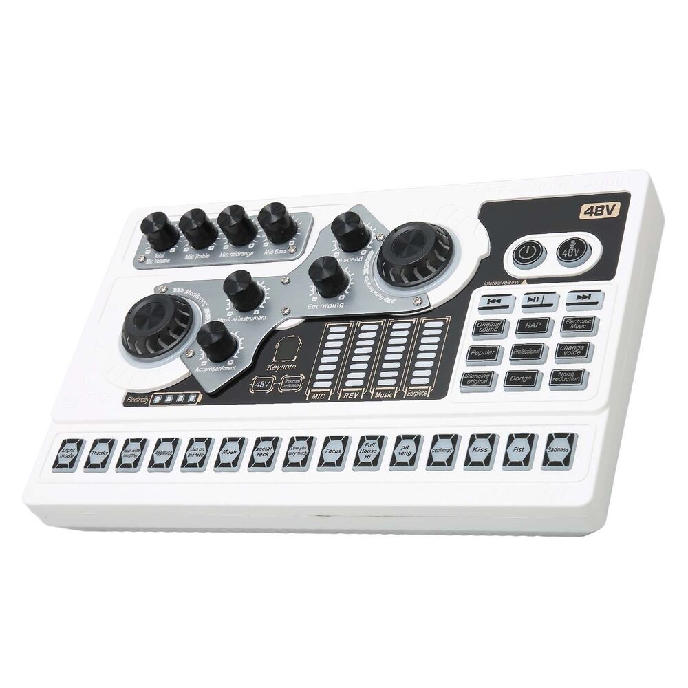 High-Quality Live Sound Card with Noise Reduction for Enhanced Karaoke Experience