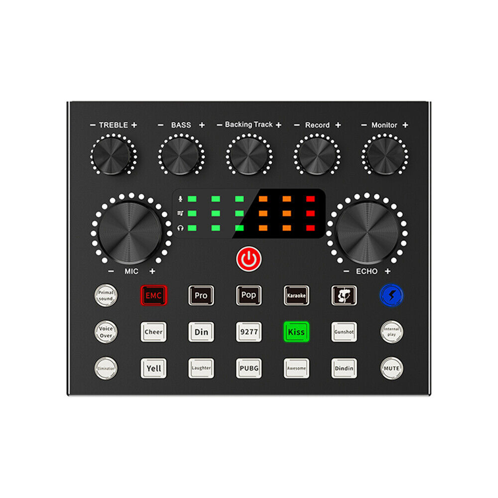 V8S Bluetooth External Sound Card for Enhanced Live Streaming Audio