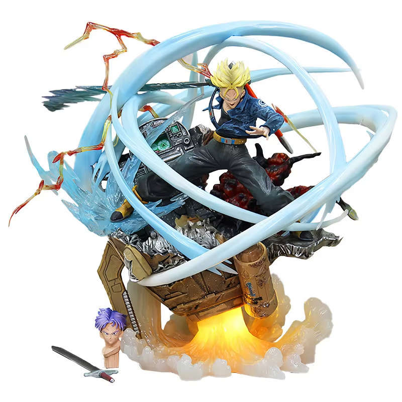 Dragon Ball Anime Trunks Action Figurine - Last Sleep Two Headed PVC Model