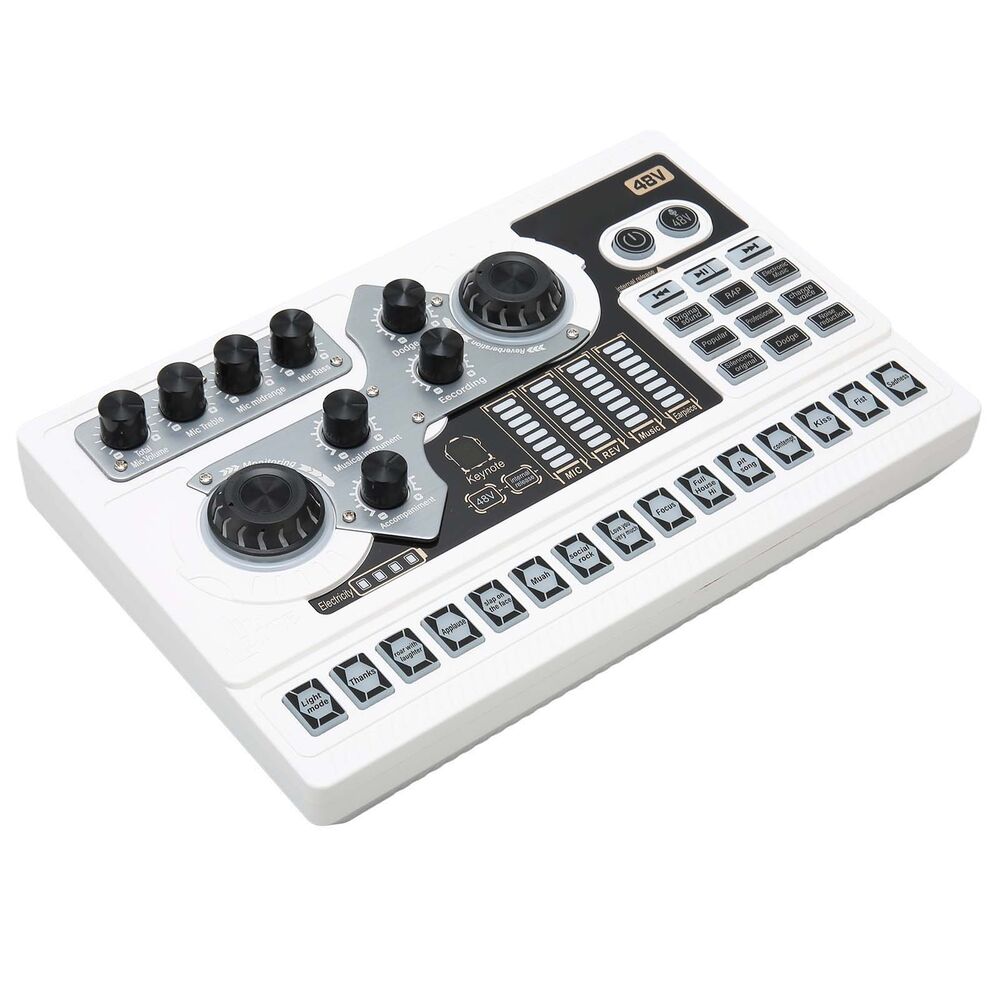 High-Quality Live Sound Card with Noise Reduction for Enhanced Karaoke Experience