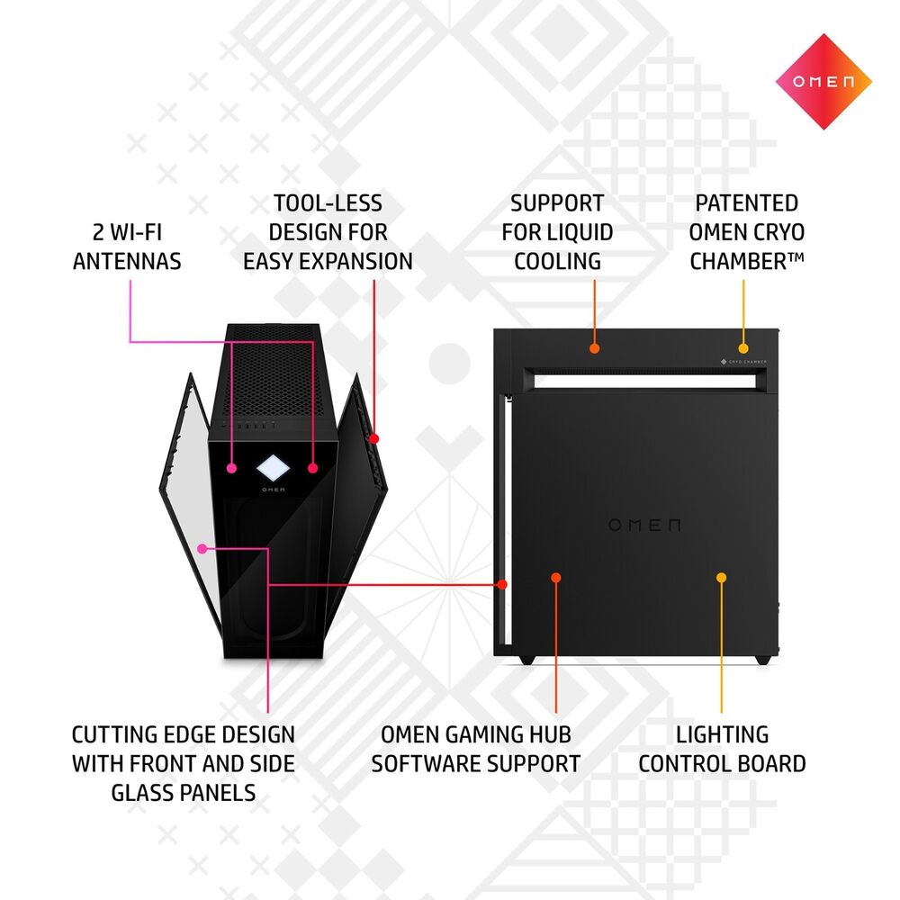 HP OMEN 45L ATX Mid-Tower Gaming Case