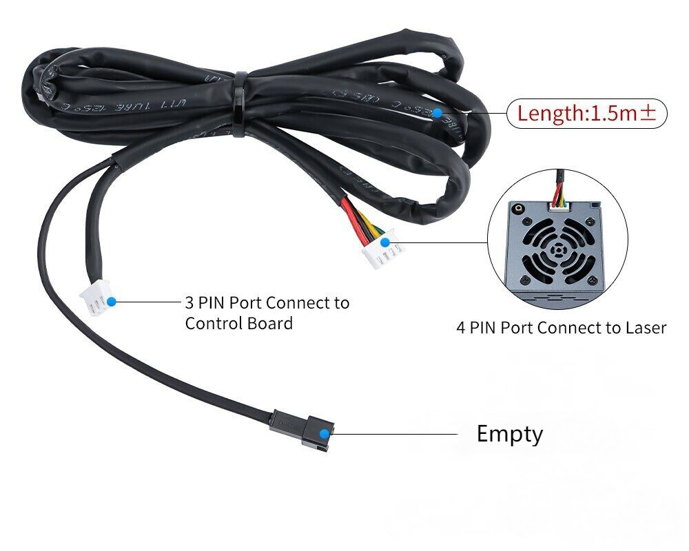 20W 4 Diode Laser Head Module for Precision Engraving
