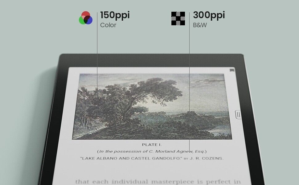 BOOX Tab Mini C 7.8" Color ePaper Tablet with 1 Year Warranty, 64GB Storage, Android 11