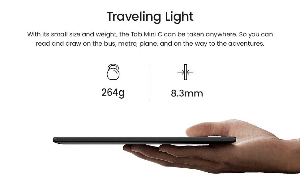 BOOX Tab Mini C 7.8" Color ePaper Tablet with 1 Year Warranty, 64GB Storage, Android 11