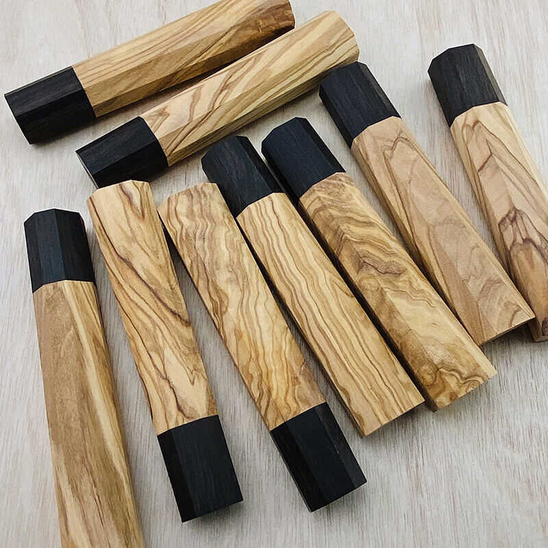 Japanese Chef Knife with Octagonal Olive Wood Handle