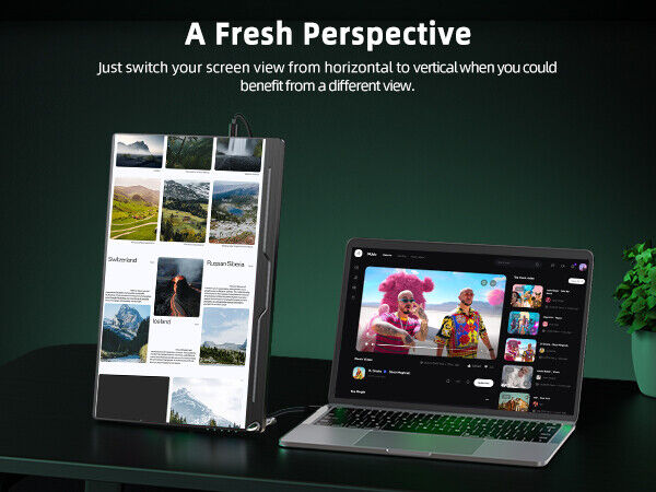 16.0" Portable QHD Monitor with USB-C and HDMI Connectivity