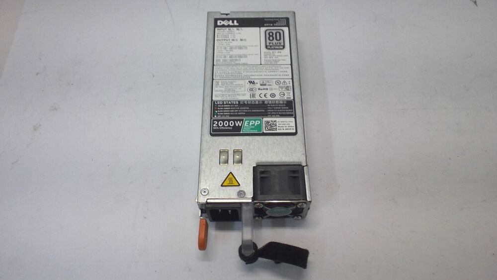 Dell PowerEdge 2000W 80 Plus Platinum D2000E Power Supply