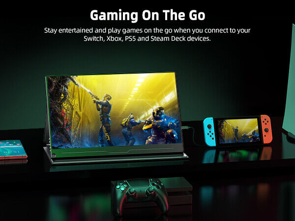 16.0" Portable QHD Monitor with USB-C and HDMI Connectivity