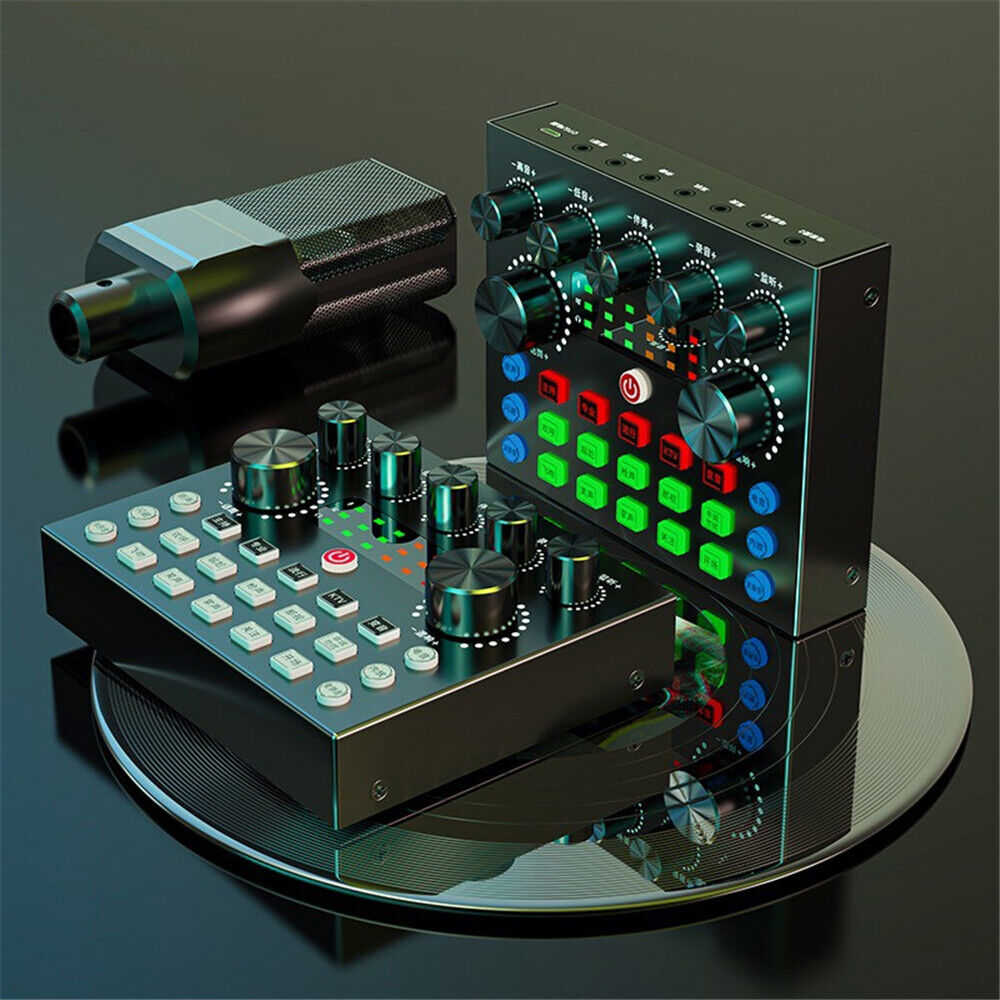 V8S Bluetooth External Sound Card for Enhanced Live Streaming Audio