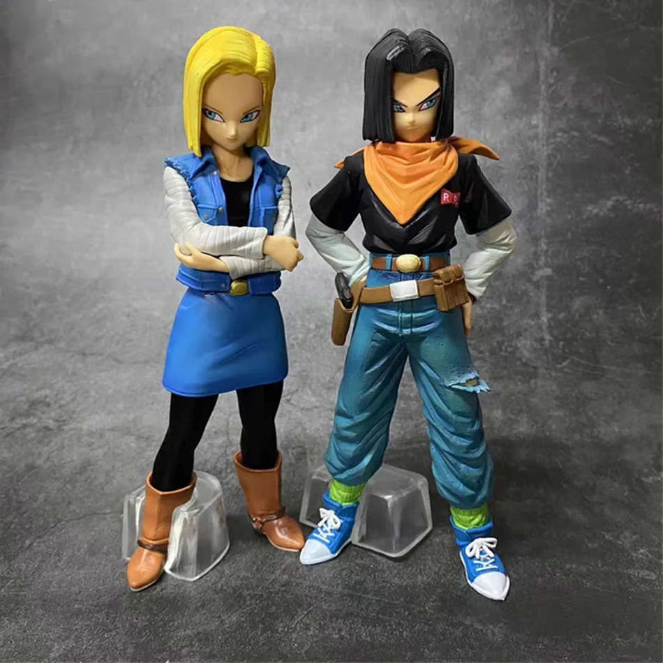 24CM Dragon Ball Z Android 17 & 18 PVC Action Figures Collection