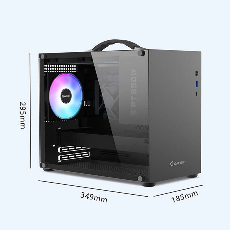 Portable ATX Mini-ITX Computer Case with U3 Type-C Support