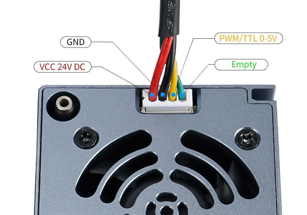 20W 4 Diode Laser Head Module for Precision Engraving