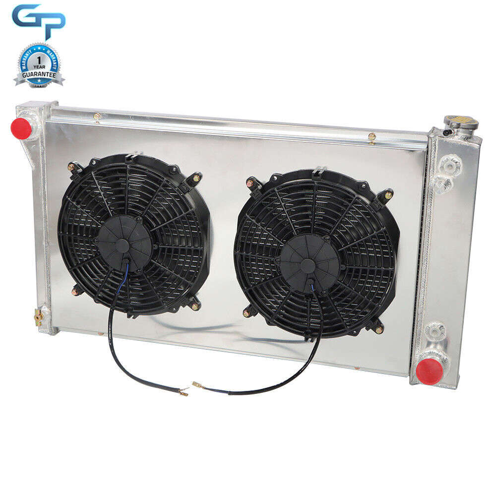 Upgraded 3-Row Radiator with Shroud Fan for 1967-72 Chevy/GMC C/K Series Pickups