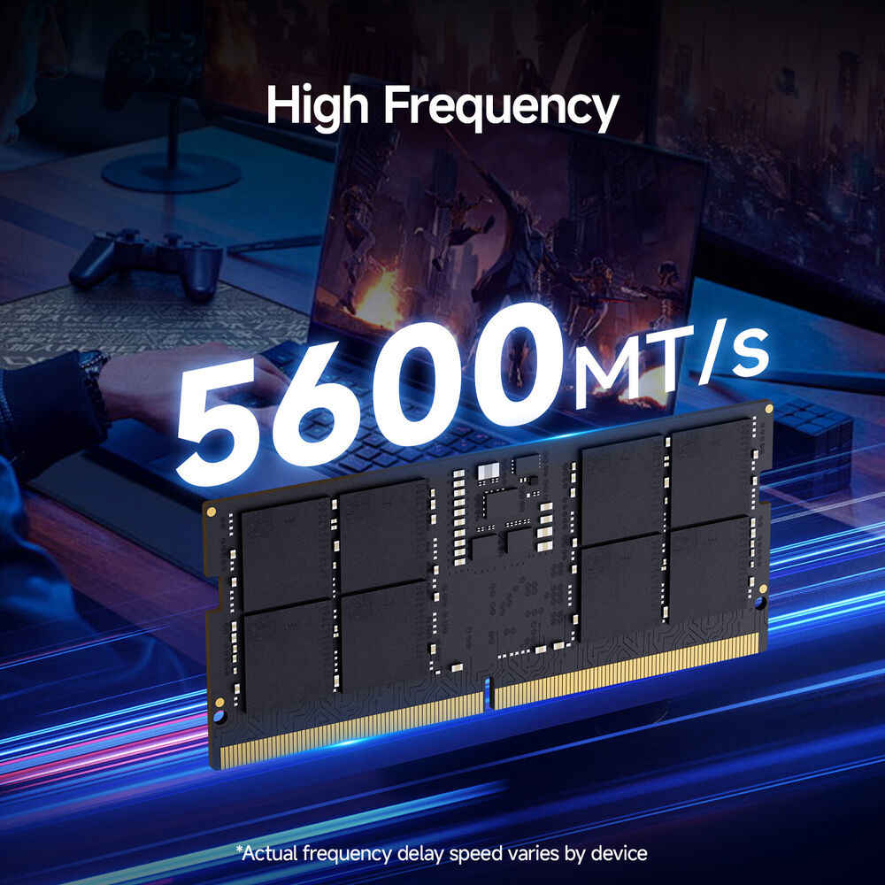 High-Speed DDR5 64GB (32GBx2) & 48GB (24GBx2) SODIMM RAM with Intel XMP