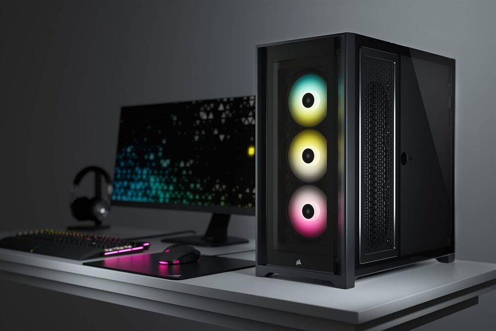 Corsair iCUE 5000X RGB ATX Mid Tower PC Case with Tempered Glass