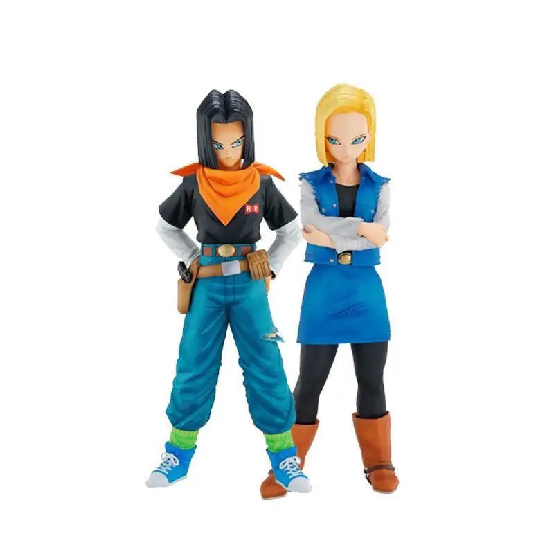 24CM Dragon Ball Z Android 17 & 18 PVC Action Figures Collection