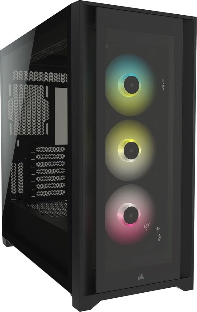 Corsair iCUE 5000X RGB ATX Mid Tower PC Case with Tempered Glass