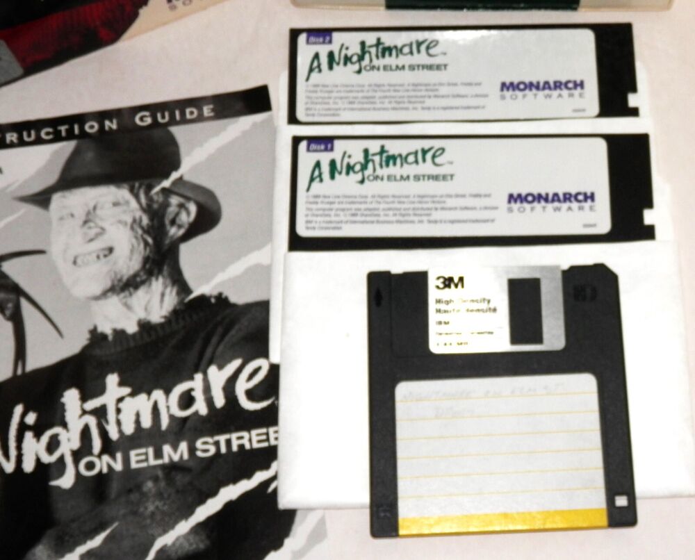 A Nightmare On Elm Street Monarch Computer Game Software - DOS Classic