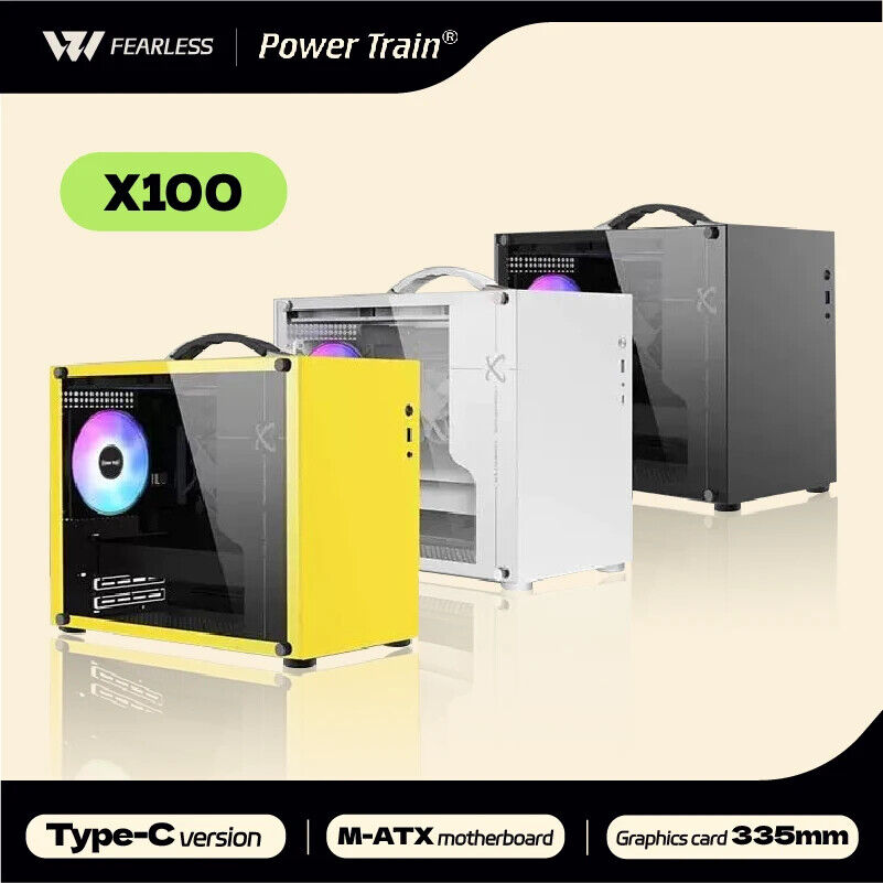 Portable ATX Mini-ITX Computer Case with U3 Type-C Support