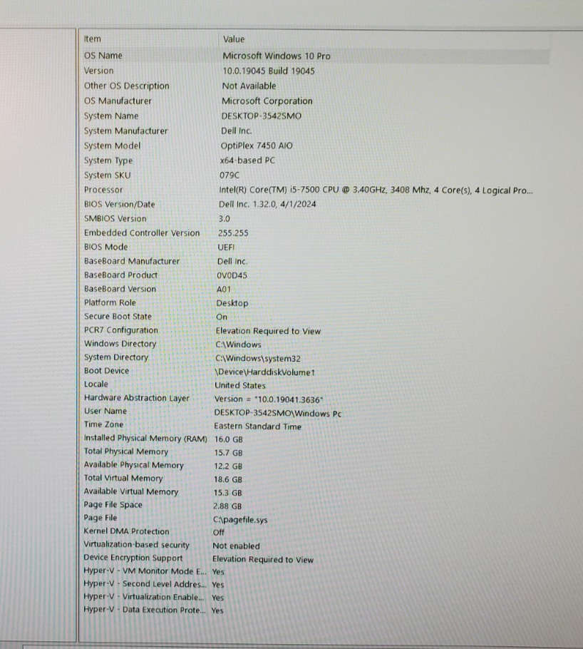 Dell Optiplex 7450 AIO Desktop - Powerful All-in-One with i5-7500, 16GB RAM, 256GB SSD