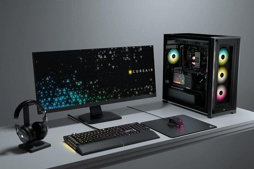 Corsair iCUE 5000X RGB ATX Mid Tower PC Case with Tempered Glass