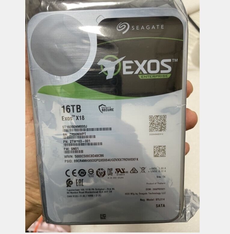 Seagate Exos 16TB Enterprise HDD for High-Capacity Storage