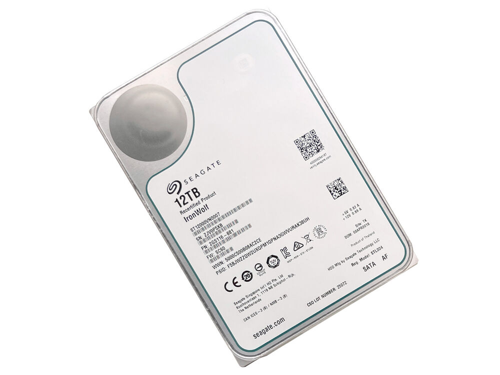 Seagate Ironwolf 12TB 7200RPM SATA 6Gb/s 3.5" Internal Hard Drive