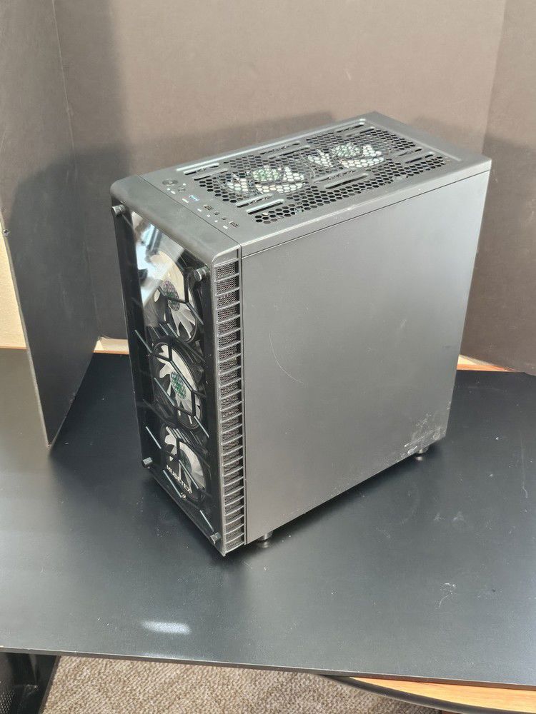 Musitek ATX PC Case with 6 Fans - High-Performance Cooling Solution