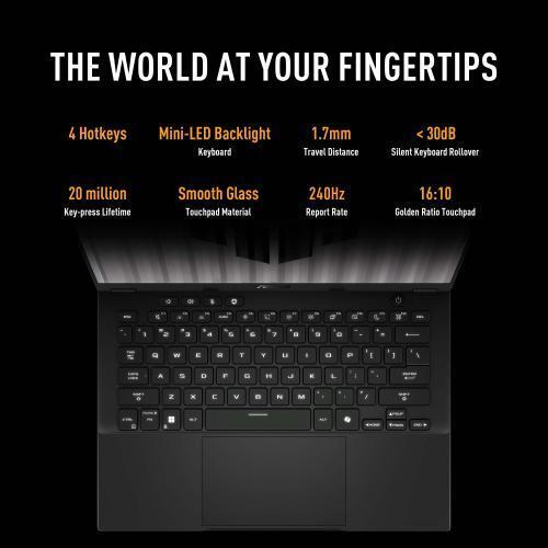 ASUS TUF A14 14" WQXGA 165Hz Gaming Laptop with R9-HX370, 32GB RAM, 2TB SSD, RTX 4060