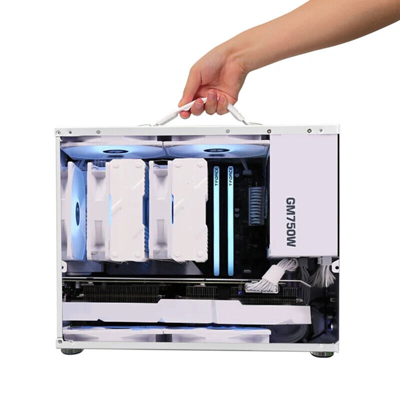 Portable ATX Mini-ITX Computer Case with U3 Type-C Support