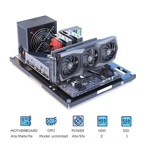 Desktop Open Chassis Case for PC Building and Testing