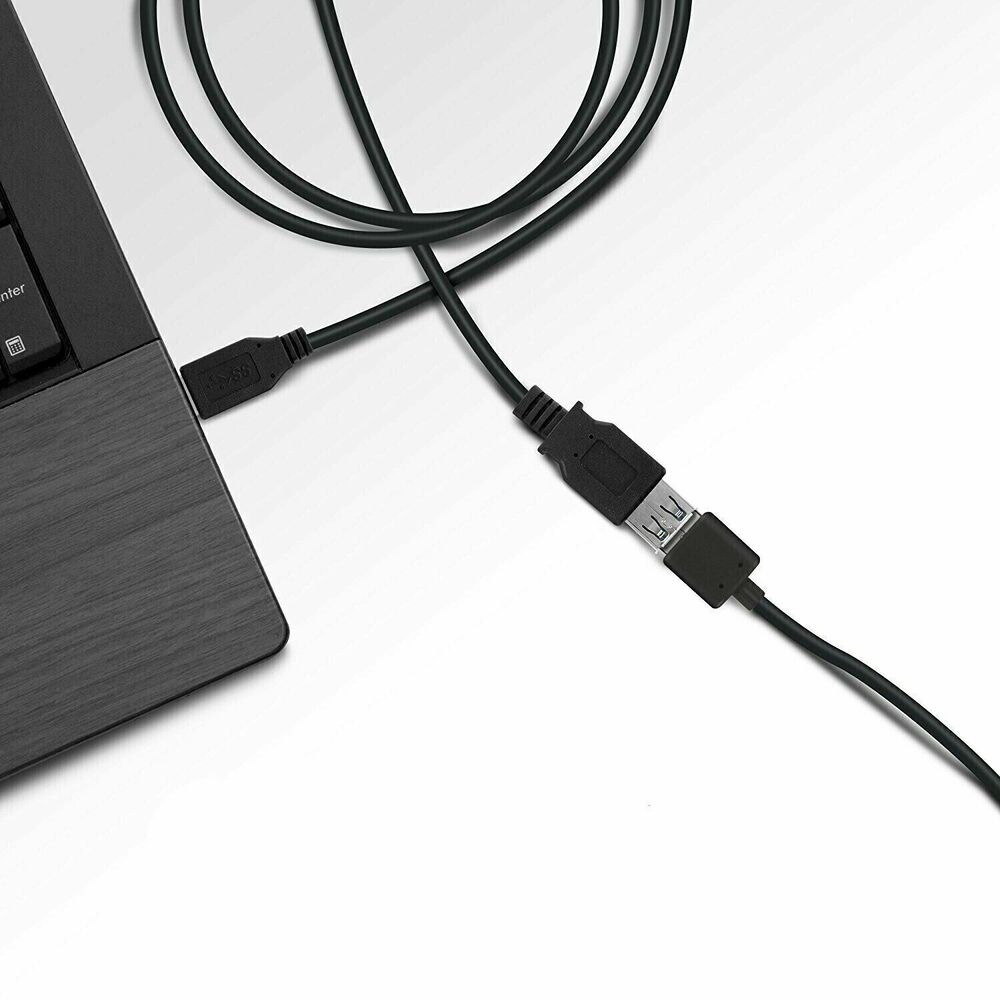 High-Speed USB 2.0 Extension Cable with Male/Female Connectors