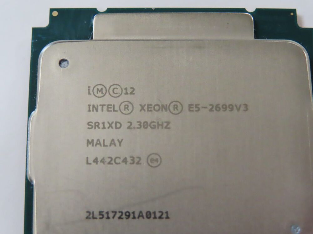 Pair of Intel Xeon E5-2699 v3 2.3GHz 18-Core CPUs