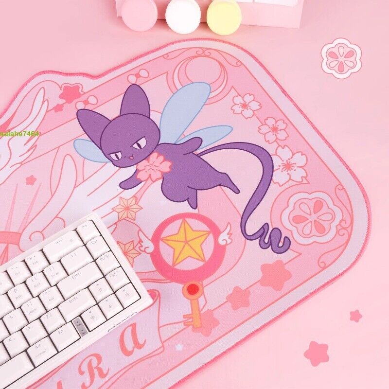 Card Captor Sakura Mouse Pad - Cute Pink Anime Desk Mat for Girls