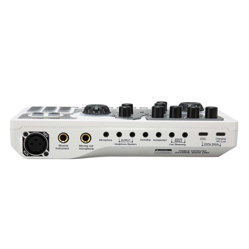 High-Quality Live Sound Card with Noise Reduction for Enhanced Karaoke Experience