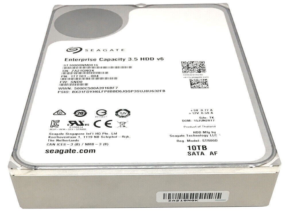 Seagate Exos X10 10TB 7.2K RPM SATA Enterprise Hard Drive