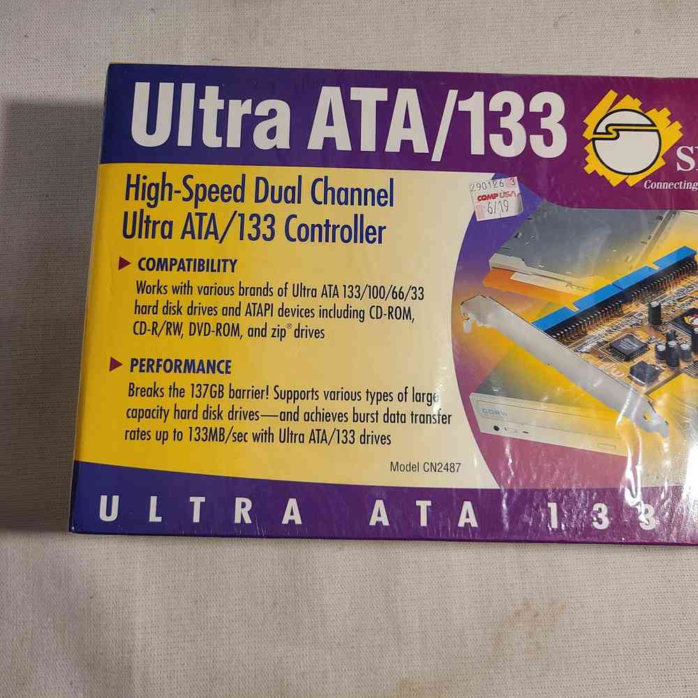 SIIG UltraATA 133 PCI - PC ATA Drive Controller, Brand New & Unopened