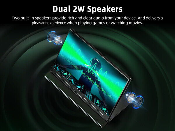 16.0" Portable QHD Monitor with USB-C and HDMI Connectivity