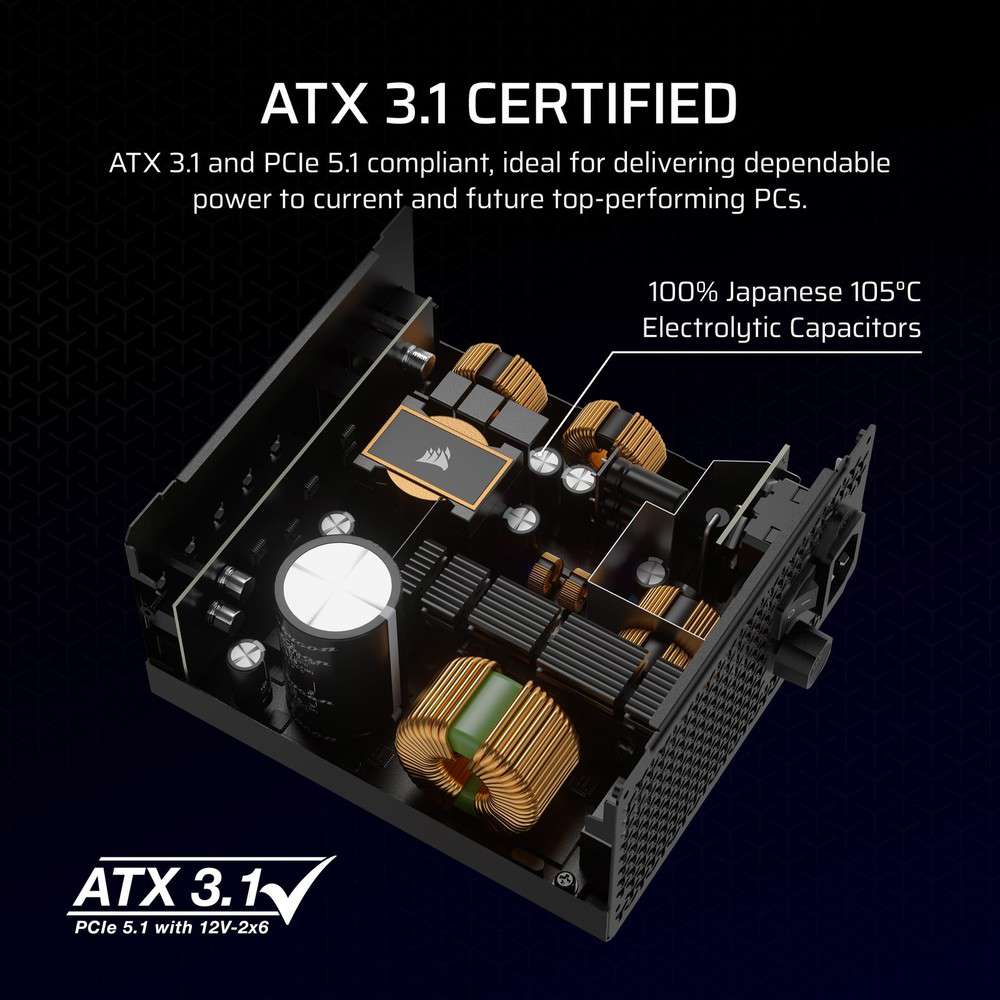 Corsair RM850x Gold Certified Fully Modular ATX Power Supply