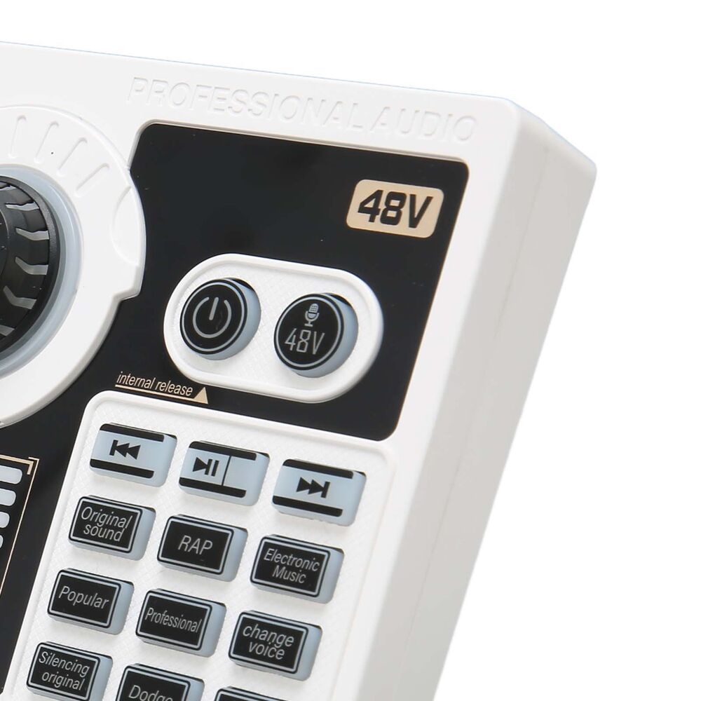 High-Quality Live Sound Card with Noise Reduction for Enhanced Karaoke Experience